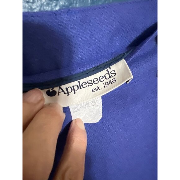 Vintage wool pant and sweater set purple blue - Picture 4 of 11